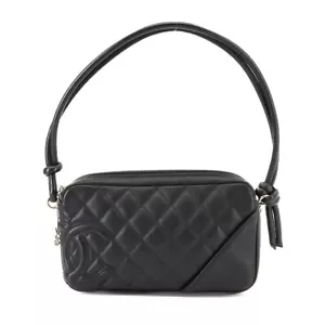 Bolso de Hombro CHANEL Línea Cambon Cuero Negro A25175 Logotipos Coco 90268152 - Imagen 1 de 11