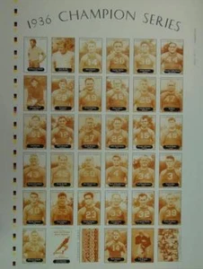 1936 CHAMPION GREEN BAY PACKERS SET UNCUT SHEET LAMBEAU - Picture 1 of 1