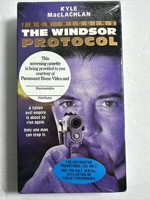 JACK HIGGINS THE WINDSOR PROTOCOL RARE OOP VHS! 1998 Screening Cassette Sealed - Image 1 of 4