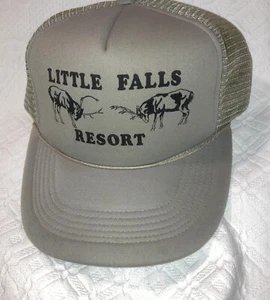 Little Falls Resort MN Elk On Hat SnapBack Baseball Cap Grau Farbe - Bild 1 von 5