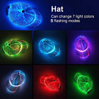 LED Hat Fiber Optic Cap Luminous Couple Outdoor Baseball Cap Glowing Hip Hop Hat