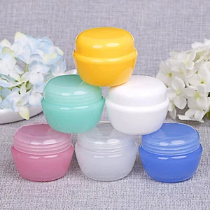 Pack of 12 Empty Travel Size Cosmetic Cream Jar in Assorted Color 30ml/1oz - Picture 1 of 5