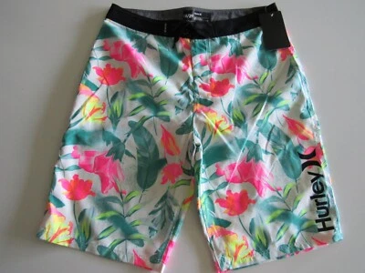 Hurley Boys Youth Floral Board Shorts 9.5" Inseam Nwt - Image 1 of 4
