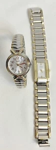 Women's Timex Gold Silver Two Tone Stretch / Bracelet Band Watches Estate Sale! - Picture 1 of 3