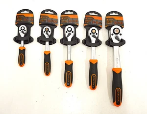 TACTIX Umschaltknarren Set 5-teilig 72 Zähne Ratschengriff mit Schnellspanner - Bild 1 von 3