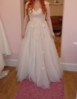 New Lora Nova Bridal Elise Butterfly Blush Wedding Bride Dress Size 16 