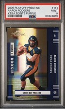 2005 Playoff Prestige Aaron Rodgers Xtra Points Purple 27/100 PSA 9 🔥 LOW POP!