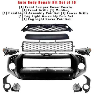 Front Bumper Cover Fascia And Grille Assembly For 2014-2023 Toyota 4Runner - Picture 1 of 14
