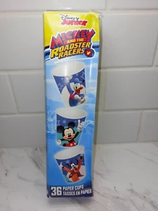  Disney Junior Mickey Mouse Roadster Racers Cups New 36 Paper Cups  - Picture 1 of 5