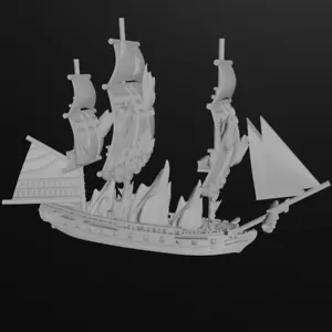 1/1200th Tisiphone-class Fireship (16 guns), 1779-1816 - Picture 1 of 1