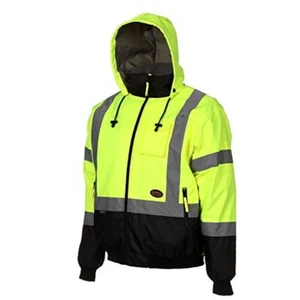 Chaqueta bombardero de seguridad de alta visibilidad Pioneer Safety V1130460U-XL (amarilla/negra) - Imagen 1 de 4