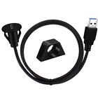 USB 3.0 Flush Mount Cable Type A Male to C Female Socket Connector Adapter Cord