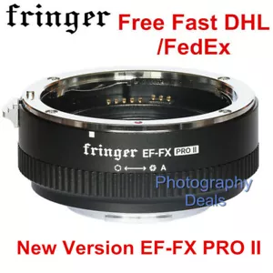 Fringer EF-FX PRO II Auto Focus Adapter For EF Lens To for Fujifilm X X-T4 T3 E1 - Picture 1 of 5