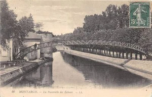 CPA 45 MONTARGIS LA PASSERELLE DES ECLUSES - Picture 1 of 1