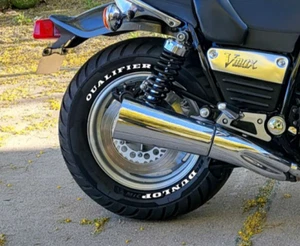 Tire Lettering fits DUNLOP QUALIFIER MOTORCYCLE Tyre Decal Sticker SET 0.75" - Picture 1 of 7