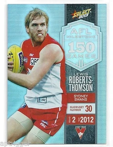 2013 Champions AFL Milestone Game (MG75) Lewis ROBERTS-THOMSON Sydney - Picture 1 of 1