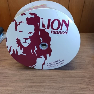 Wired RED, GREEN, GOLD Plaid Christmas Ribbon - 2.5in x 50Yards -  - Image 1 of 2