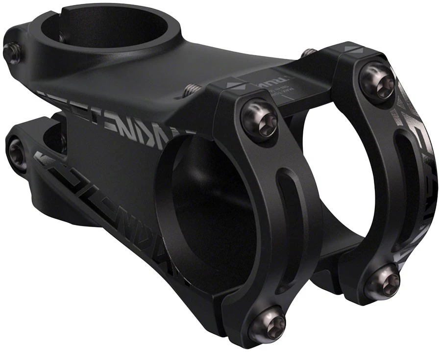 TruVativ Descendant 60mm Alloy Flat MTB Stem | 35mm Clamp, 0 Angle, Black - Image 1 of 3
