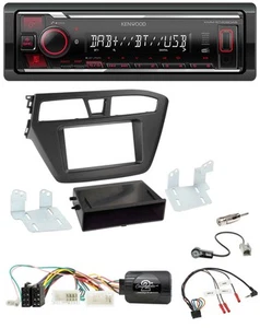Kenwood Lenkrad Bluetooth USB DAB Autoradio für Hyundai i20 (ab 2015) - Bild 1 von 10