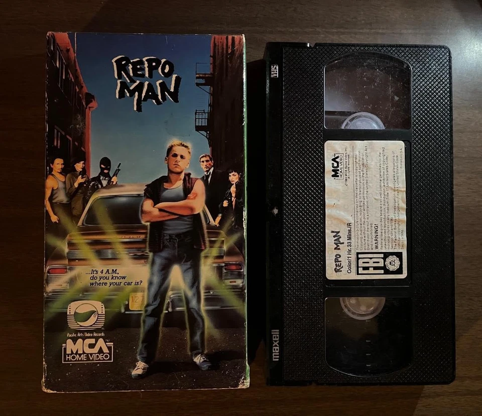 Repo Man VHS 1984 MCA Home Video 1st Release Cult Classic Punk Rock Alex Cox - Image 1 of 4