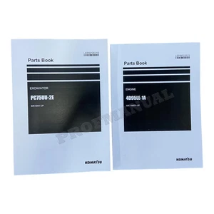 Komatsu PC75UU-2E Bagger Teilekatalog Handbuch SN PC75UU-2E - Bild 1 von 10