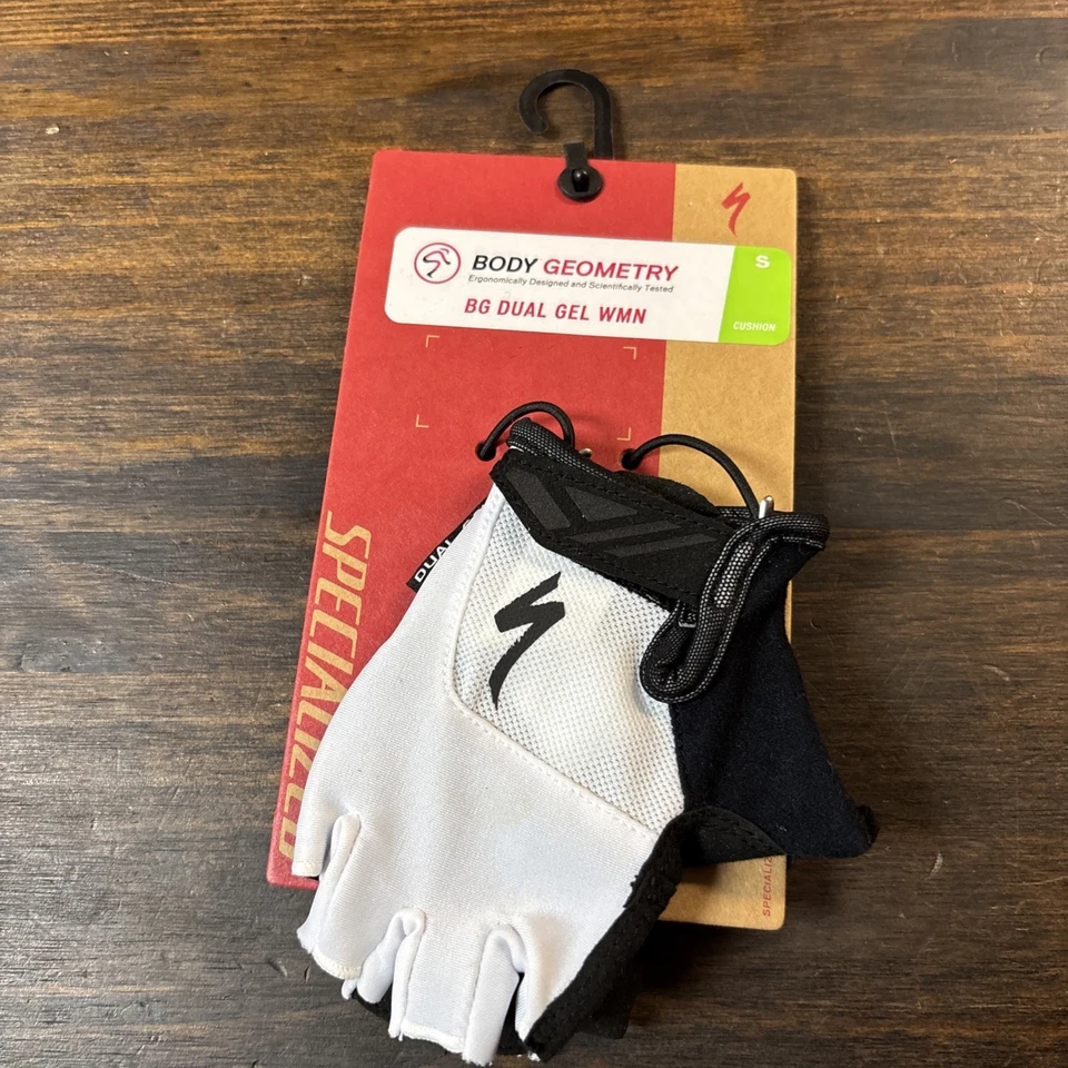 Guantes de ciclismo Specialized BG Dual Gel WMN talla pequeña blancos Foto 1 de 2