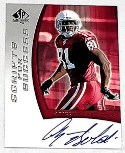 2005 SP AUTHENTIC ANQUAN BOLDIN AUTOGRAPH CARD #SS-AB FOOTBALL CARD - Picture 1 of 1