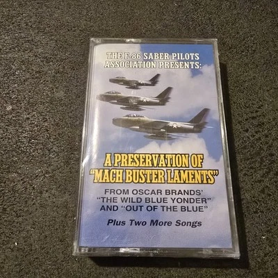 F-86 Saber Pilots Association Cassette Mach Buster Laments Sealed Mint Rare - Image 1 of 4