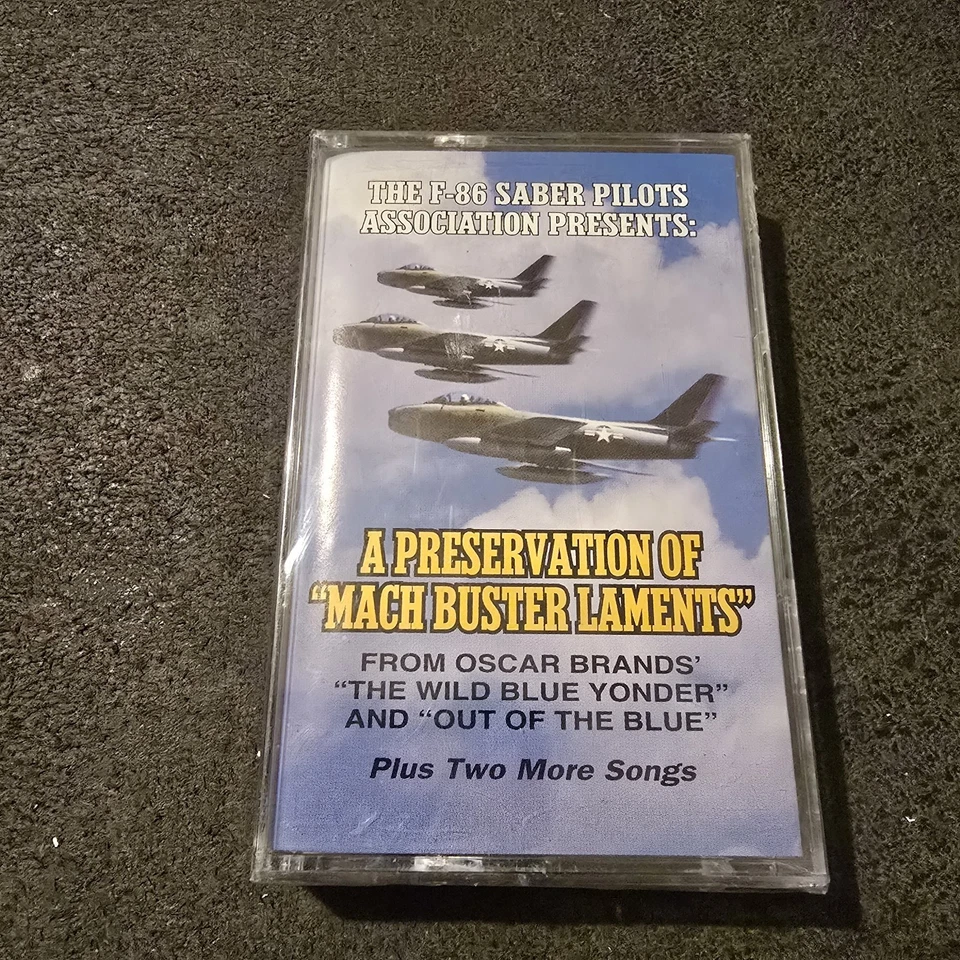 F-86 Saber Pilots Association Cassette Mach Buster Laments Sealed Mint Rare - Image 1 of 4