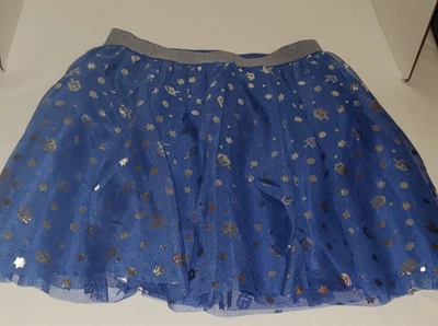 Falda Dreidel Hanukkah de tul azul y plateado Cat & Jack - Niñas talla grande 10-12 Foto 1 de 4