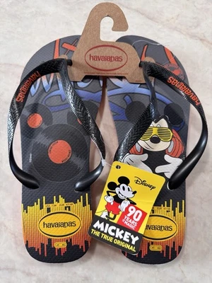 Chanclas Havaianas Mickey True Orig para hombre talla 13 EE. UU., 90ª edición especial, nuevas con etiquetas Foto 1 de 4