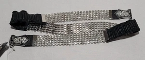 CHRISTINE ALEXANDER SWAROVSKI KRISTALL UND ELASTISCHER XL LEDERGÜRTEL - Bild 1 von 15