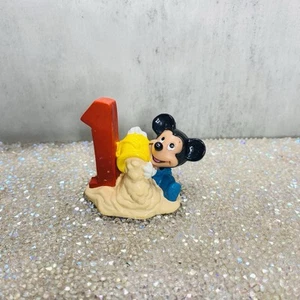 VTG The Walt Disney Baby Mickey Mouse Sand Bucket #1 Cake Topper Applause Figure - Picture 1 of 5