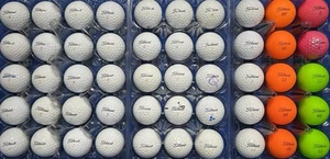 50 (4A) Titleist VELOCITY Used Golf Balls White Near Mint Condition AAAA (462) - Picture 1 of 5