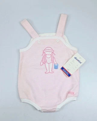 Body Absorba 6m Rosa Y Blanco Rayas De Colección Niña En La Playa Foto 1 de 4