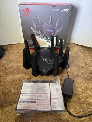 ASUS - ROG Rapture GT-AX11000 Pro Tri-band WiFi 6 Gaming Router, 2.5G Port - Image 1 of 4