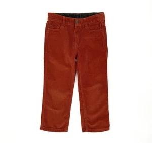 EUC Hanna Andersson Little Boys Holiday Corduroy Pants In Orangey Red 5 - Picture 1 of 10