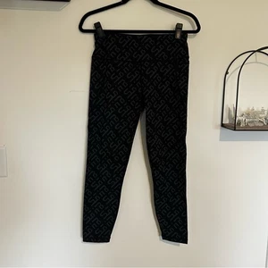 Sweaty Betty X Halle beere schwarz Logo Logo 7/8 Länge Leggings Größe Medium - Bild 1 von 6