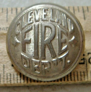 CLEVELAND FIRE DEP'T. BUTTON~WATERBURY BUTTON CO.~ WATERBURY, CT. ~H - Picture 1 of 4