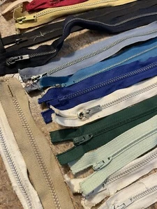 Huge Vintage Talon Metal Zipper Lot For Your Clothing Craft Repair Project - Picture 1 of 10