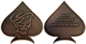 SPECIAL BOAT TEAM ~ 22 TROOP ONE ~ 2,5" ~ ANTIQUE COPPER FINISH - Bild 1 von 3