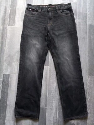 Pantalones de mezclilla UK Style by French Connection para hombre talla 34x31* negros pierna recta Foto 1 de 4