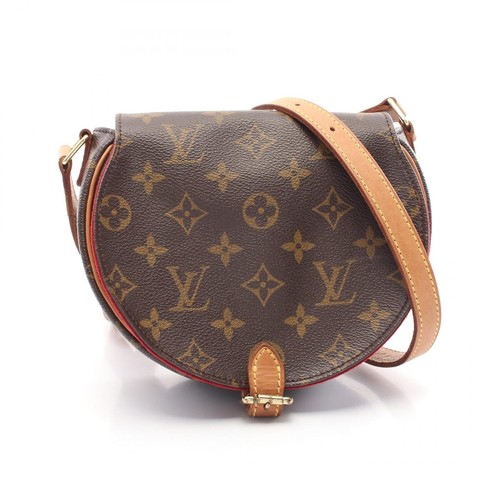 LOUIS VUITTON（LV） Borsa a tracolla Louis Vuitton Tamburan M51179 Monogram tela pelle marrone usata LV