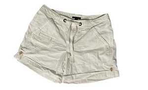 Women’s Tommy Hilfiger Beach Shorts size 8 White pockets drawstring - Picture 1 of 11