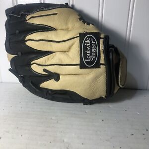 Louisville Slugger Youth Baseball Glove Leather 9.5 inches RHT LS952P White Used