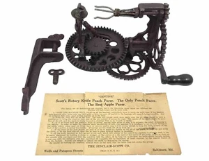 Antique Cast Iron Sinclair-Scott Apple Peeler Kitchen Tool USA Nice Shape 2251OM - Picture 1 of 11
