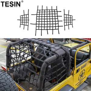 Mesh Roof Restraint Cargo Trunk Net Mesh for Jeep Wrangler TJ 97-06 Accessories - Picture 1 of 9