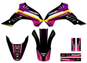 2008-2018 KLX 140 SURGE Purple Senge Graphics Kit Compatible with Kawasaki - Picture 1 of 10