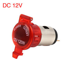 DC 12V Car Boat Motorcycle Cigarette Lighter Socket Plug Outlet Red