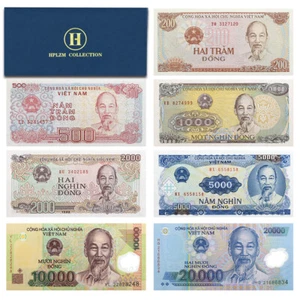 7Pcs/set Vietnam dong Banknotes Collection Gobi Commemorative Money Collection - Picture 1 of 17